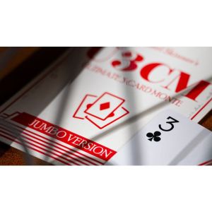 Michael Skinner's Ultimate Bicycle Jumbo 3 Card Monte (Red) by Murphy's Magic - Trick