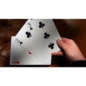 Michael Skinner's Ultimate Bicycle Jumbo 3 Card Monte (Red) by Murphy's Magic - Trick