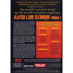 World's Greatest Magic: Master Card Technique Volume 3 - DVD