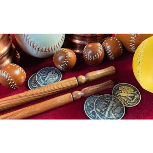 Wooden wand PRO (Bold Brown) by Harry He & Bacon Magic - Trick