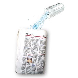 Acqua nel giornale