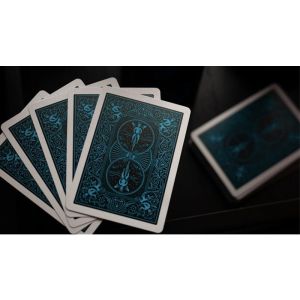 Bicycle Cool Blue Neon Rider Back Playing Cards