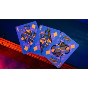 Bicycle Neon Solar-Orange Rider Back Playing Cards