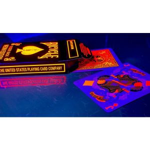 Bicycle Neon Solar-Orange Rider Back Playing Cards