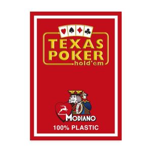 Mazzo Modiano - Texas Poker 2 Jumbo index Rosso