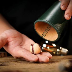Leather Chop Cup by TCC (Deep Forest Green)