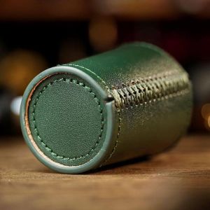 Leather Chop Cup by TCC (Deep Forest Green)
